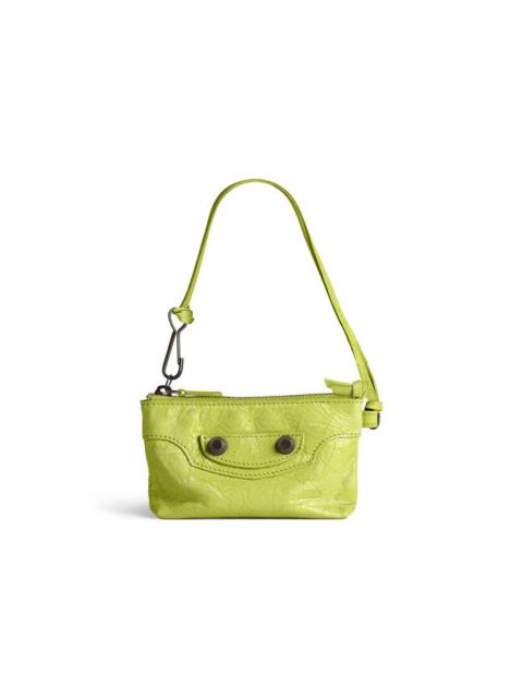 Women's Le City Zipped Pouch Charm in Pistache