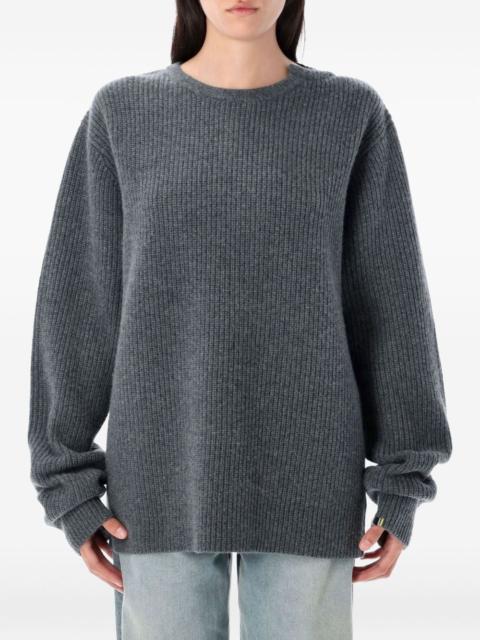 ribbed cashmere sweater