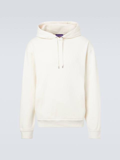 Cotton and cashmere jersey hoodie