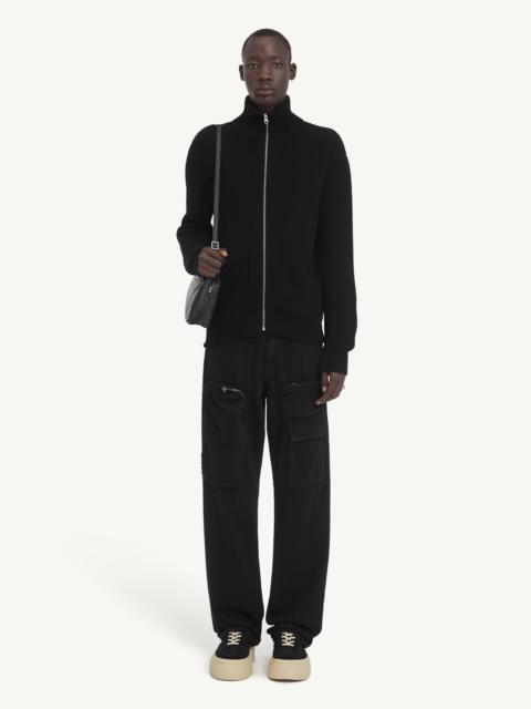 Ribbed Knit Sportsjacket