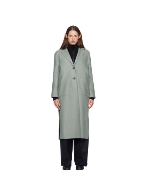 Green Long Boxy Coat