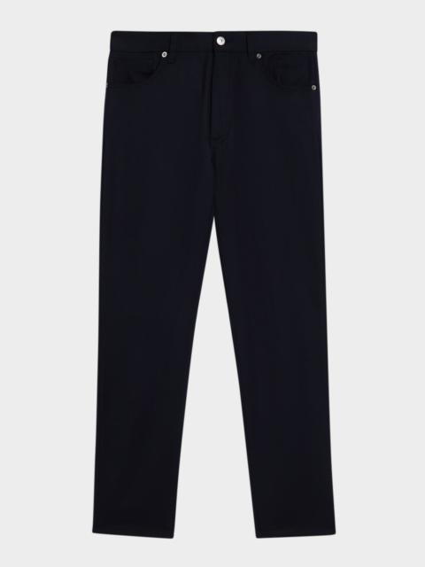 Men's Wool Straight Fit Five-Pocket Pants