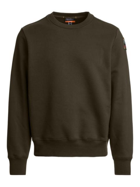 logo-patch crew-neck sweatshirt