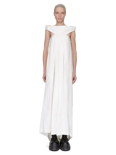 Chalice cutout cotton poplin maxi dress