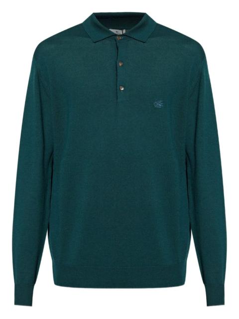 long-sleeve polo shirt