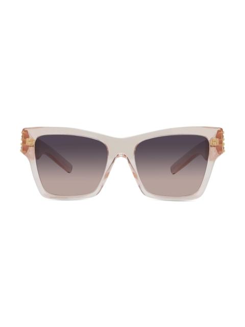 Women's 54MM Square Sunglasses - Transparent Pink Gradient