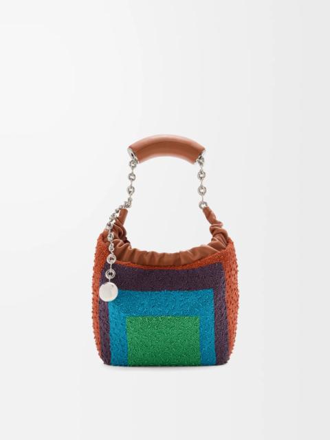 Mini Squeeze bag in beaded leather