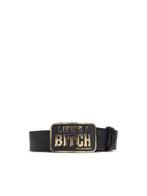 buckle leather belt