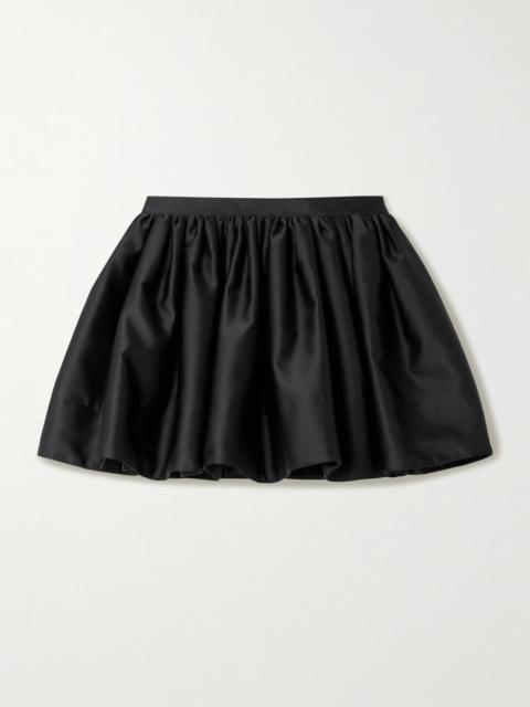 Gathered Mikado Mini Skirt