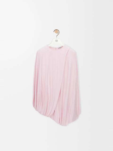 Draped top in viscose