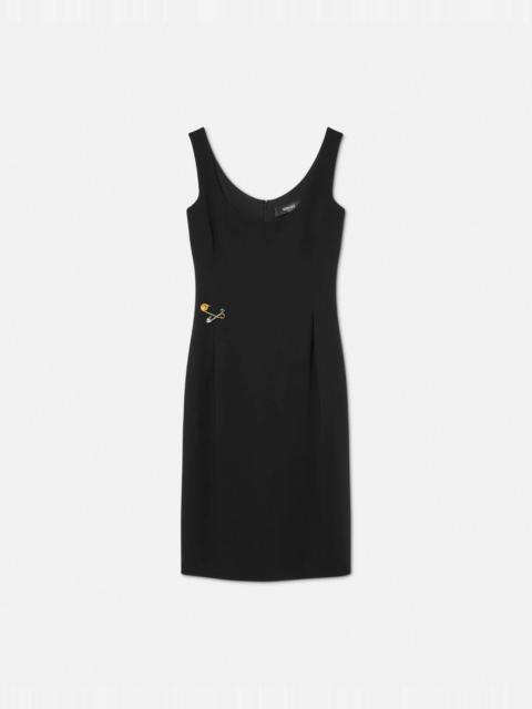 Safety Pin Cady Scoop Midi Dress