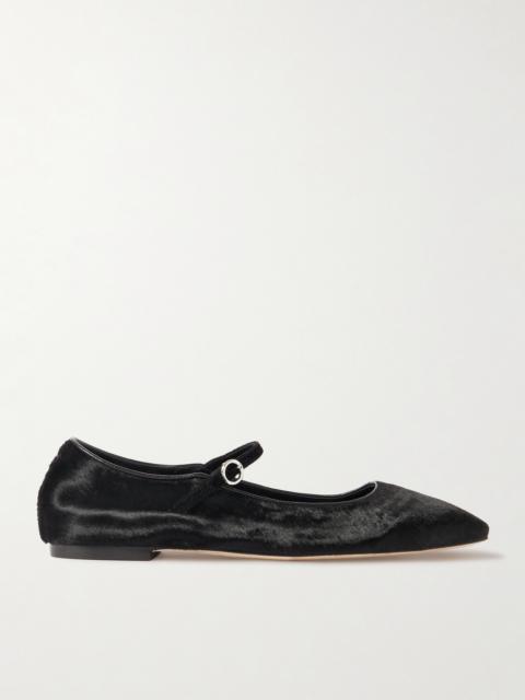 Uma Calf Hair Mary Jane Ballet Flats