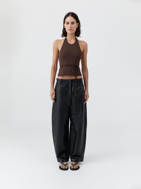 Soft Jersey Halter Top - Liqueur