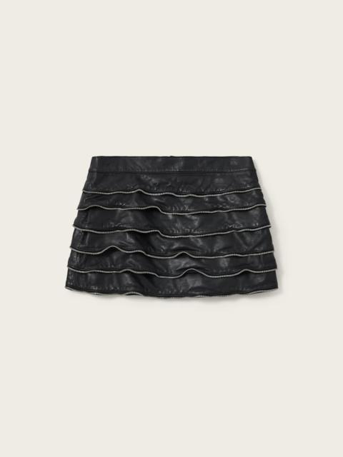 EMARA LEATHER MINI SKIRT