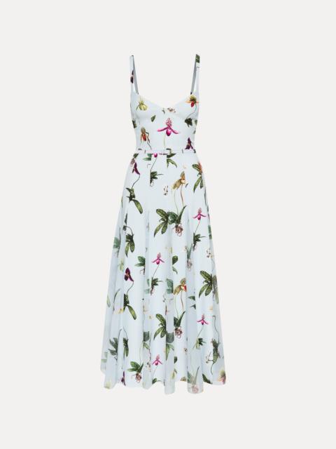 ORCHID CADY INSET MAXI DRESS