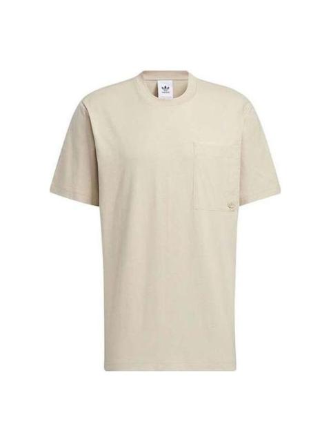 adidas Adicolor Trefoil T-shirt 'Beige' HM8010