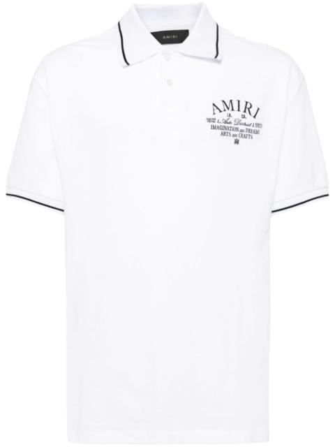 logo-embroidered cotton polo shirt