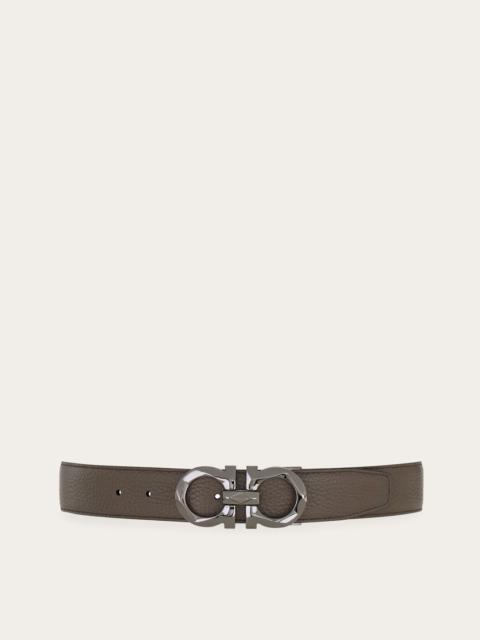 Reversible and adjustable Gancini belt
