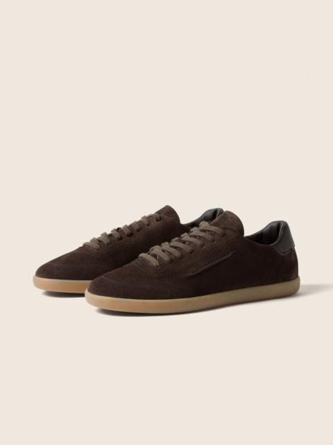 DARK BROWN 232 SUEDE SNEAKERS