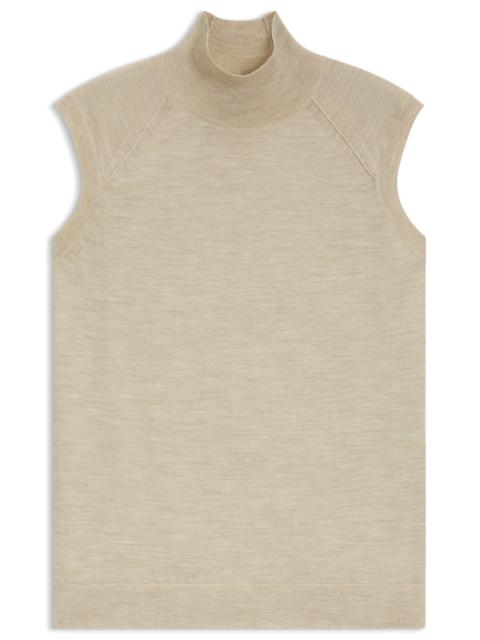 HIGH-NECK TOP IN MERINO WOOL