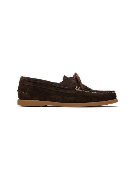 Brown Saler Nautic Suede Boat Shoes