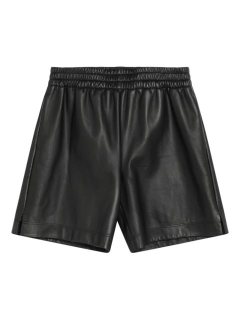 leather shorts