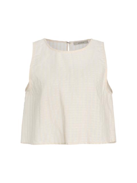The Kobe Cotton-Linen Top white