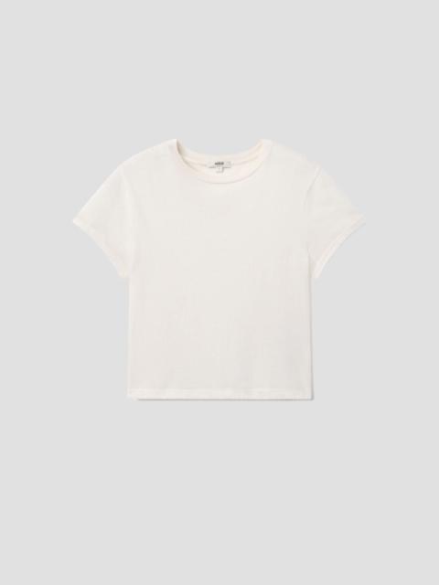 ADINE SHRUNKEN TEE IN WHITE ASH