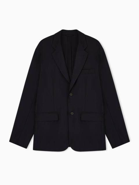 SINGLE-BREASTED BLAZER IN COOL WOOL TRAVEL ESSENTIAL