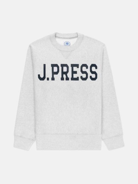 MADE-IN-USA ASH GREY J.PRESS CREWNECK SWEATSHIRT