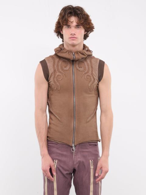 Appliqué Jersey Hooded Vest