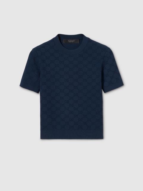 GG fine fabric jacquard top