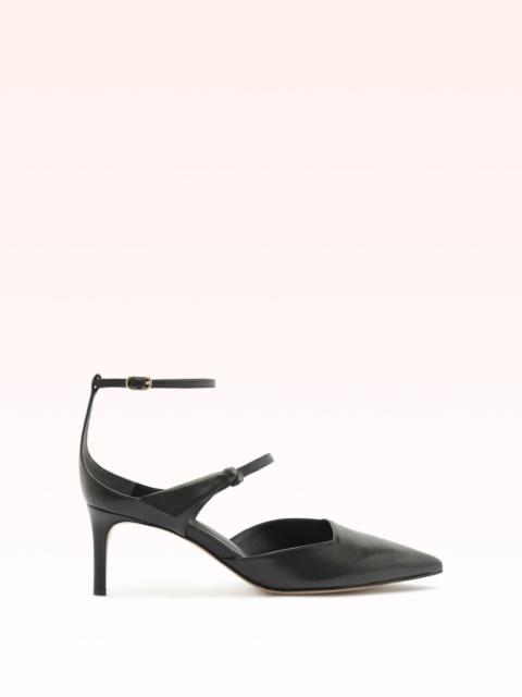 CLARITA ASYMMETRIC SLING PUMP BLACK