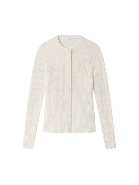 Fisher Fine Cotton Knit Cardigan