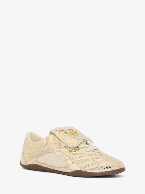 Kyler Metallic Crackled Suede Sneaker