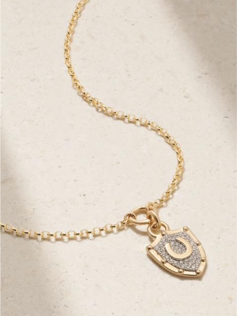 Protection + Fine Belcher 18-karat gold diamond necklace Gold