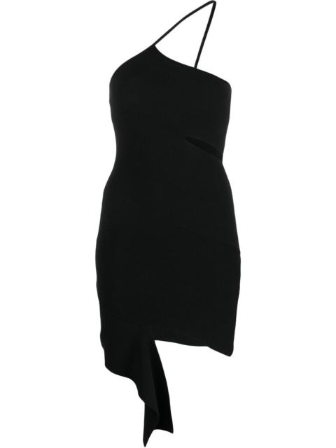asymmetric bodycon mini dress