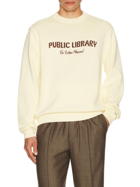 Public Library Knitted Crew Jumper