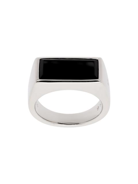 Silver & Black Onyx Peaky Ring