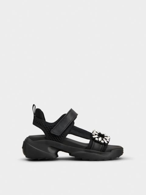 Viv' on the Run Sandals in leather and fabric