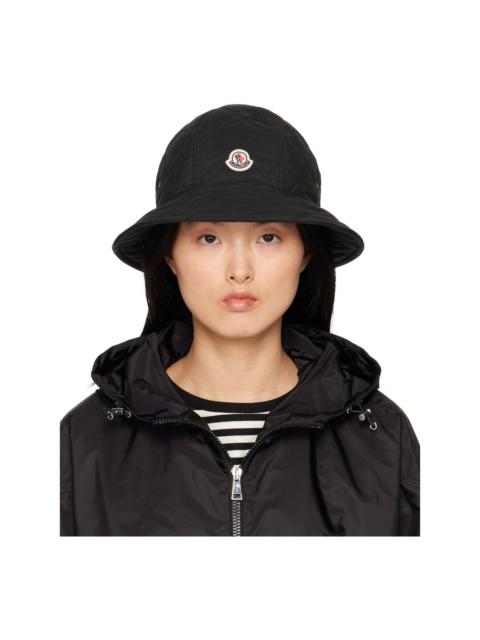 Black Quilted Bucket Hat