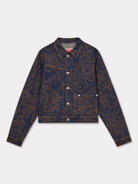 'KENZO by Verdy' embroidered trucker jacket in japanese denim