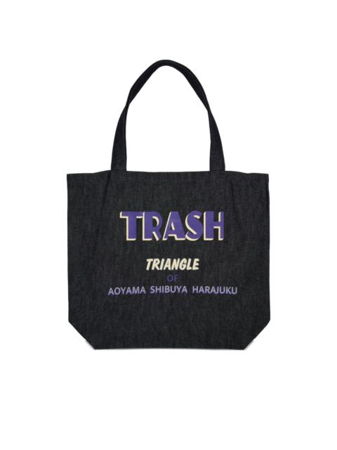 logo-print tote bag