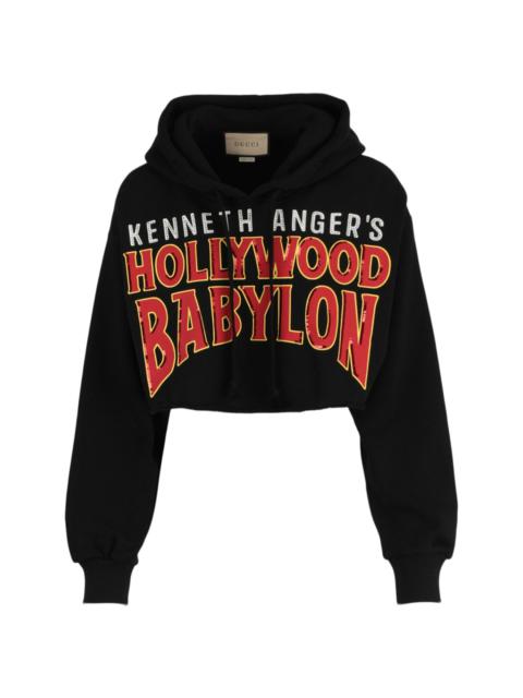 Cotton cropped sweatshirt