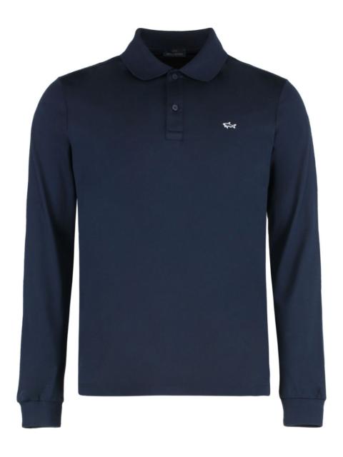 long-sleeve polo shirt