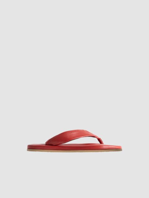 Dasha 2.0 Blood Red Nappa Leather Flip-Flop Sandal