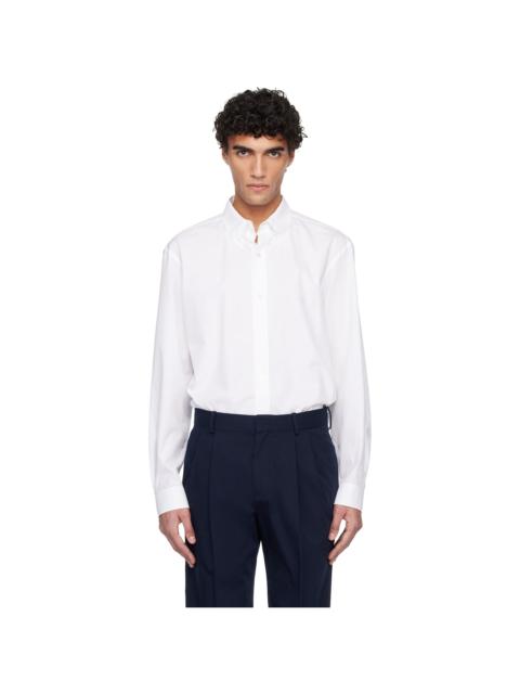 White Cotton Poplin Shirt