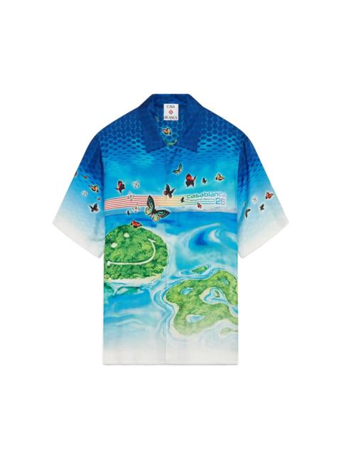 Beyond Destiny Short Sleeve Silk Shirt