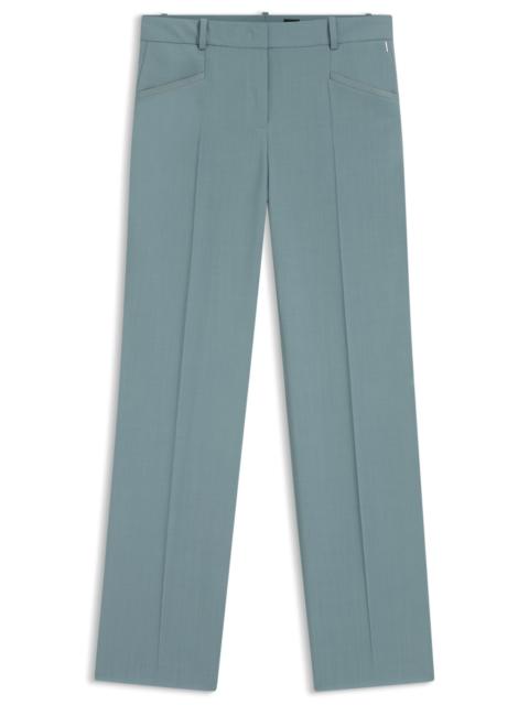 REGULAR-FIT TROUSERS IN VIRGIN WOOL