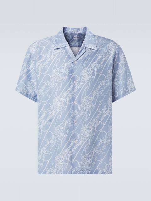 Scritto silk bowling shirt